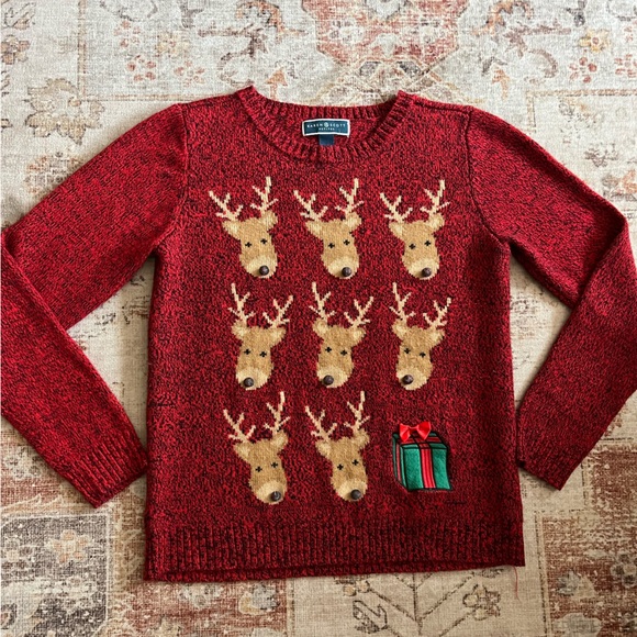 Karen Scott holiday themed long sleeve top - Picture 3 of 5